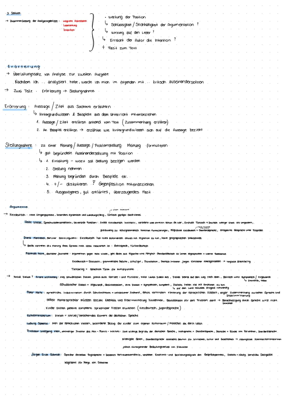 DEUTSCH-KLAUSUR
Mögliche Aufgabenstellung
1. Analysiere den Text im Hinblick auf die Position des verfassers, den Argumentationsgang
und die