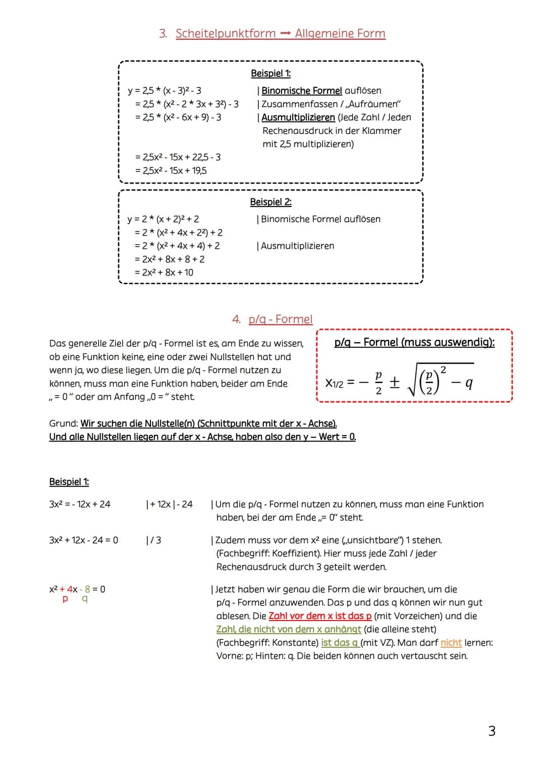 Quadratische Ergänzung und Nullstellen für die 9. Klasse - Einfach erklärt!