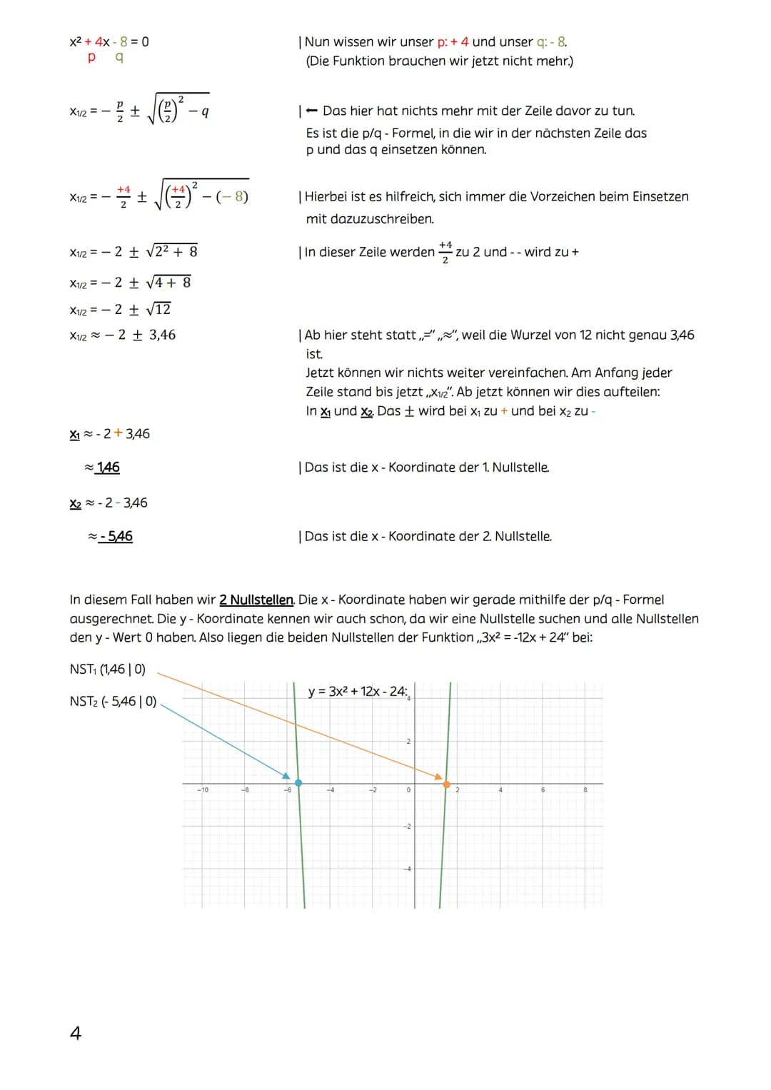 Quadratische Ergänzung und Nullstellen für die 9. Klasse - Einfach erklärt!