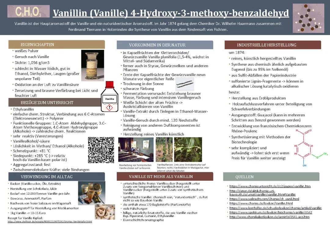 Was ist Vanillin? Wie wird Vanillin hergestellt?