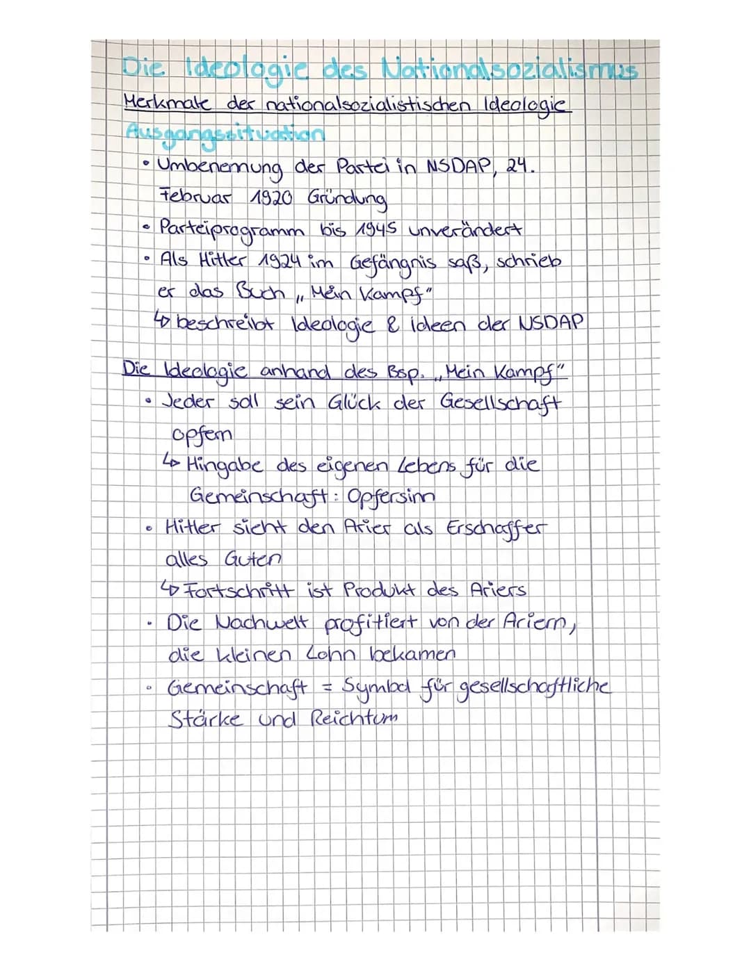 Die Ideologie des Nationalsozialismus
Merkmale der nationalsozialistischen Ideologie
Ausganaselt vaston
Umbenemung der Partei in NSDAP, 24.
