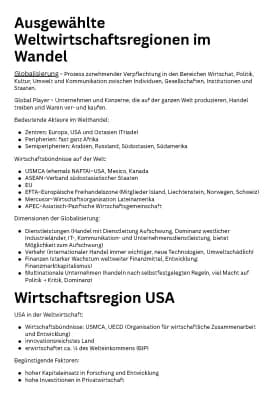 Know ABI Zusammenfassung Weltwirtschaftsregionen USA & Asien thumbnail