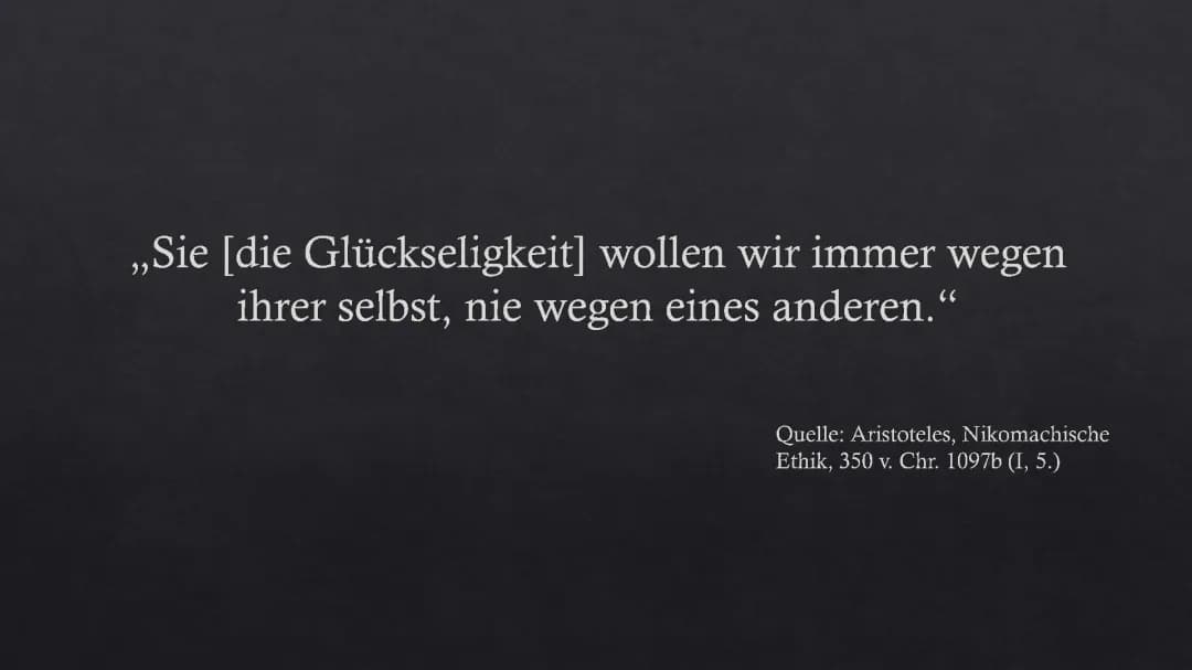 Aristoteles Glück: Einfache Zusammenfassung & Unterrichtsmaterial