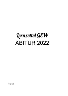 Know Lernzetteln GEW Abitur 2022 thumbnail