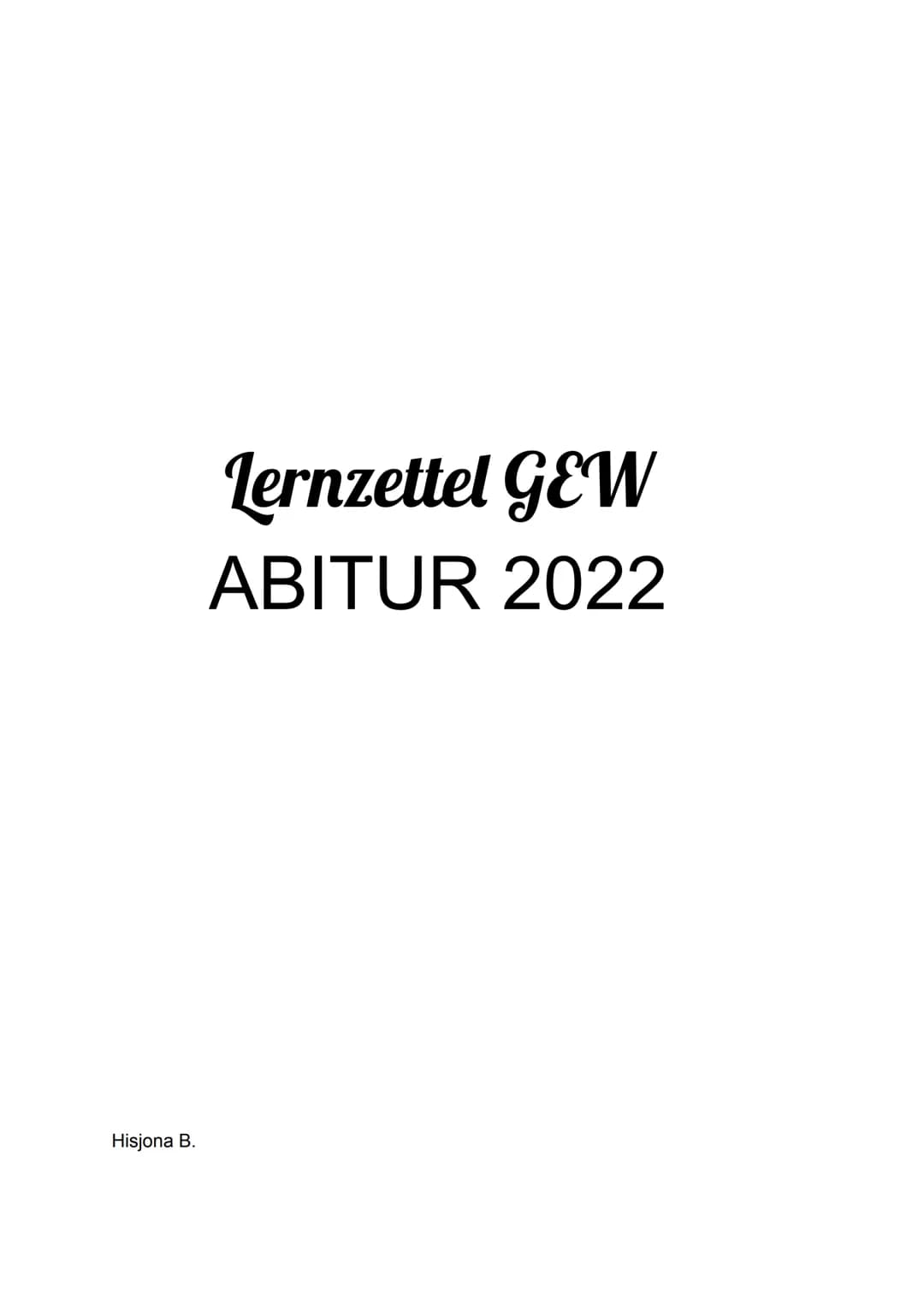 Hisjona B.
Lernzettel GEW
ABITUR 2022 Gesundheit als gesellschaftliche Aufgabe
Prävention und Gesundheitsförderung*
Verdauungssystem und Sto