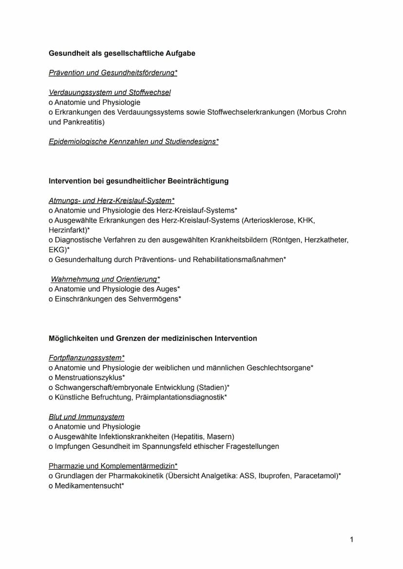 Hisjona B.
Lernzettel GEW
ABITUR 2022 Gesundheit als gesellschaftliche Aufgabe
Prävention und Gesundheitsförderung*
Verdauungssystem und Sto