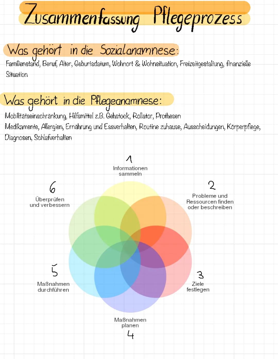 Pflegeprozess & Anamnese 