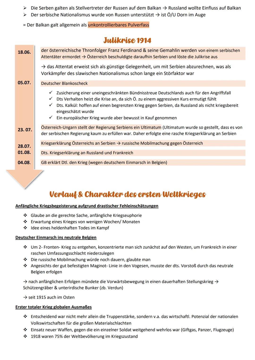 Der 1. WK als Folge von Imperialismus & Nationalismus
Unter Reichskanzler Otto von Bismarck verfolgte das Deutsche Kaiserreich seit der Reic