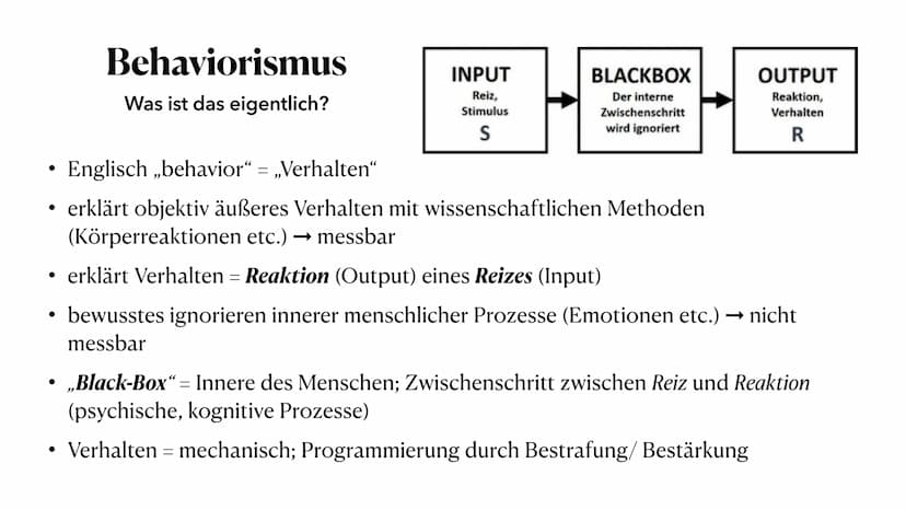Behaviorismus
Theorie zum Spracherwerb
Jasmina Plum, 01.06.2023 ●
●
die Vertreter der Theorie
• Behaviorismus - Was ist das eigentlich?
Besp