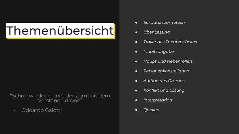 Gleich gehts los! Emilia Galotti (Vortrag)
Montag, 24.01.2022
Eckdaten
Titel:
Gattung:
Autor:
Erscheinungsjahr:
Uraufführung:
Originalsprach