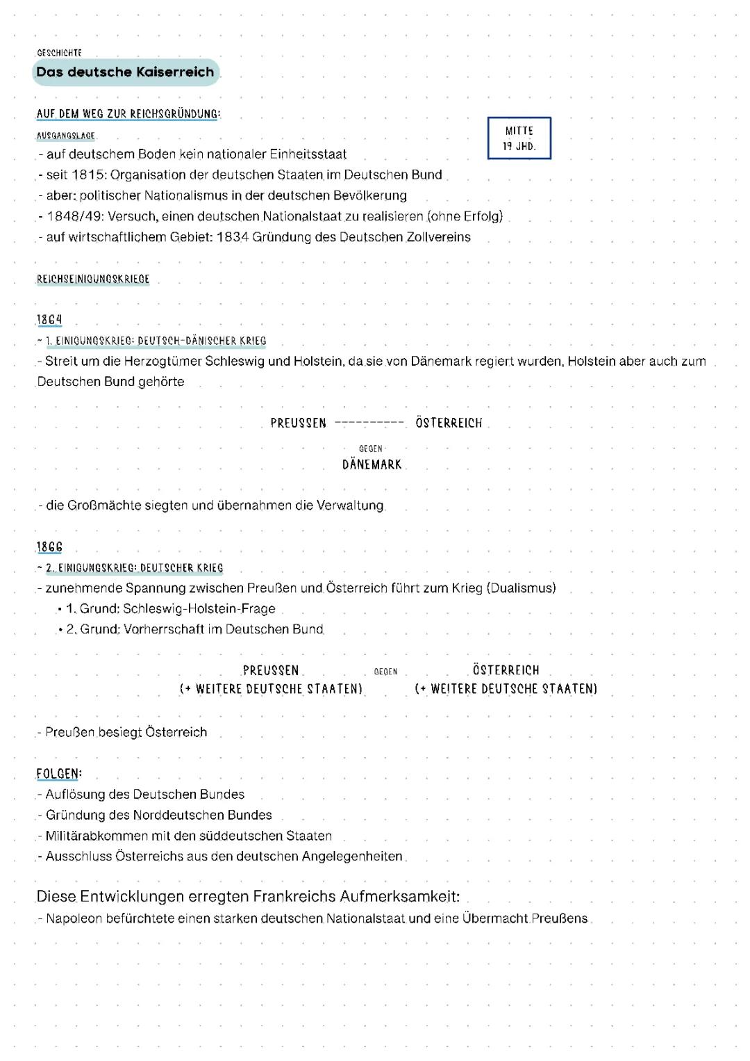 Das Deutsche Kaiserreich und seine Zeit