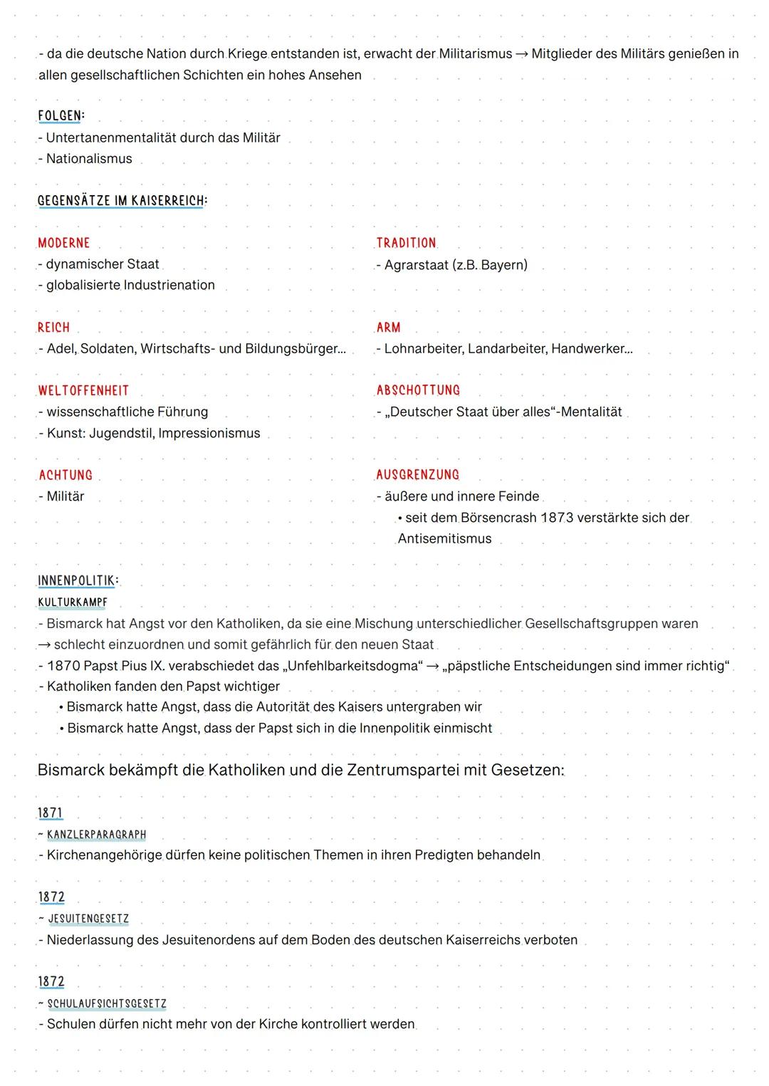 GESCHICHTE
Das deutsche Kaiserreich
AUF DEM WEG ZUR REICHSGRÜNDUNG:
AUSGANGSLAGE
- auf deutschem Boden kein nationaler Einheitsstaat
- seit 