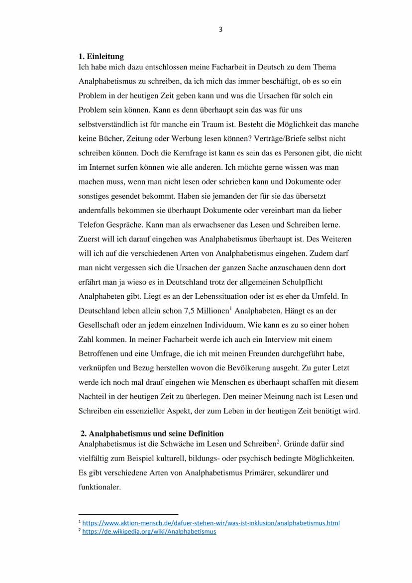 Wieso können einige Menschen heutzutage nicht lesen und schreiben?
-Analphabetismus und seine Ursachen-
F
EANALPHABET
ANALPHABET
Y
Z
Z
Shaje