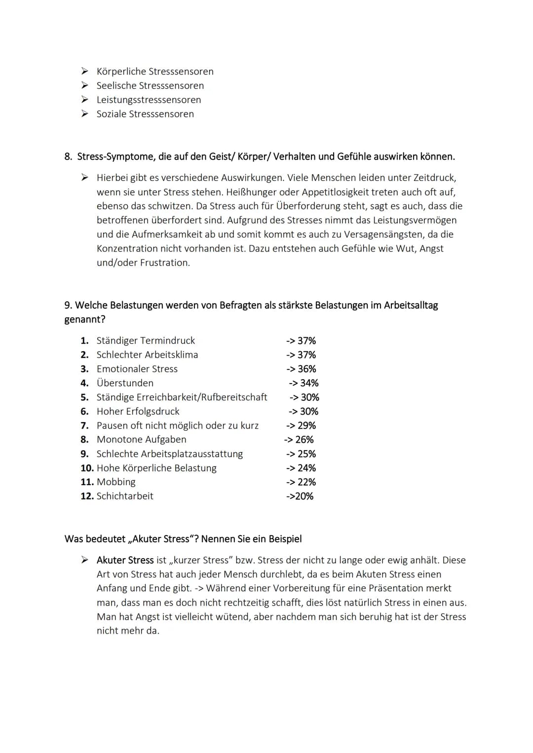 Definition:
Stress
Stress ist eine körperliche und psychische Überforderung, welche
physiologisch als auch pathologisch ausgeprägt sein kann