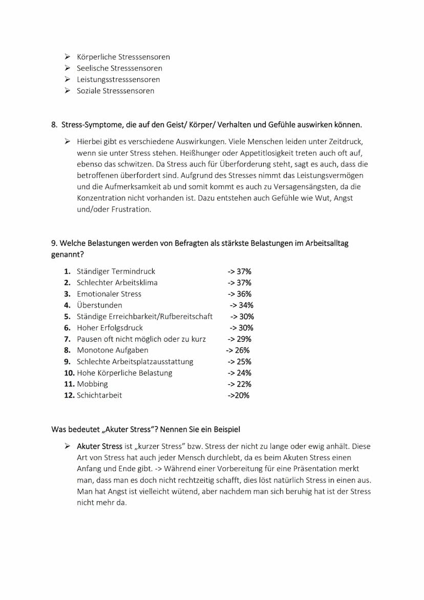 Definition:
Stress
Stress ist eine körperliche und psychische Überforderung, welche
physiologisch als auch pathologisch ausgeprägt sein kann