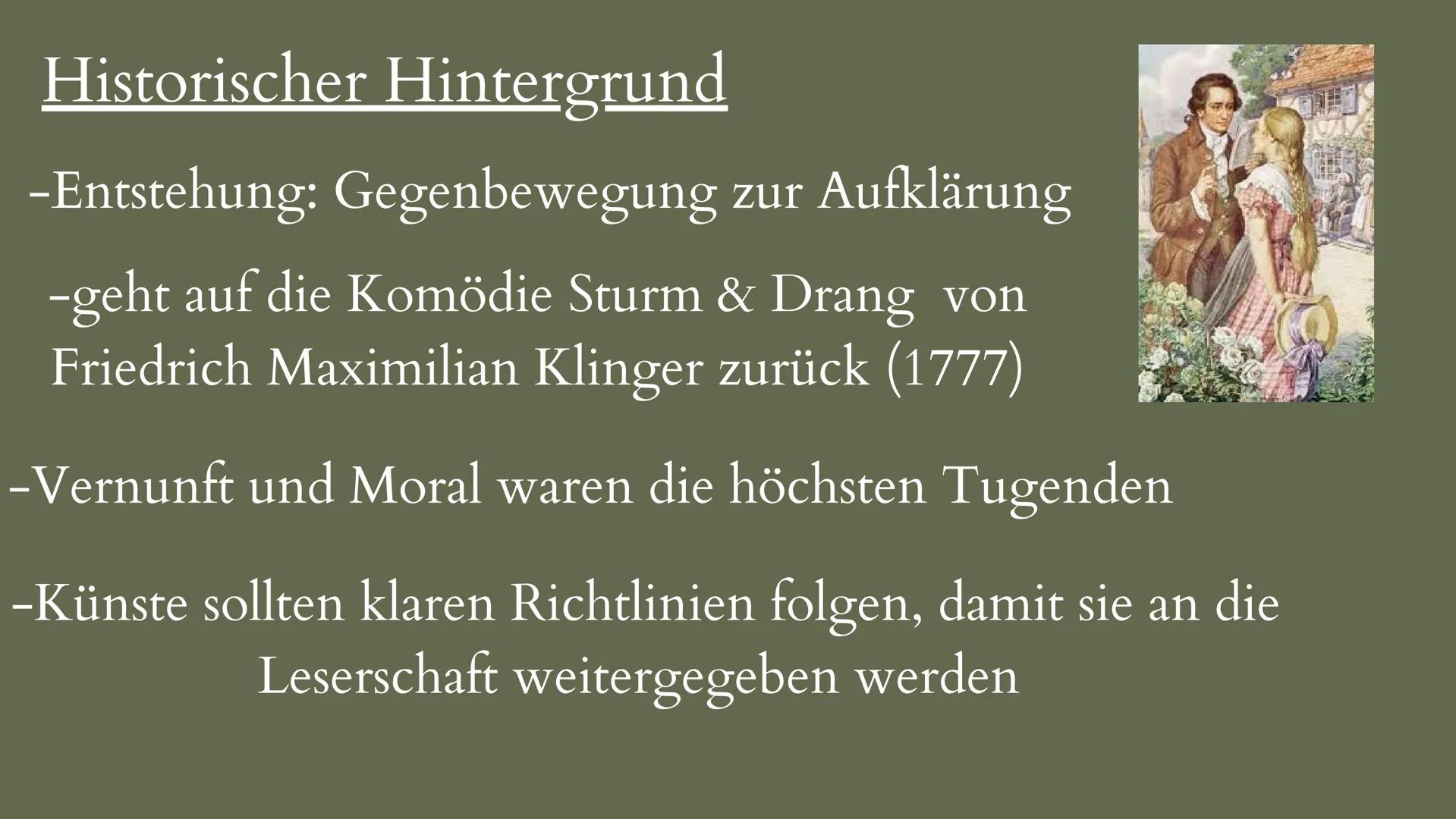 STURM & DRANG
(1765-1785)

von Sinem Türkan & Lena Marie Budde # Inhalt

1. Was ist Sturm & Drang?
2. Historischer Hintergrund
3. Welt- und 