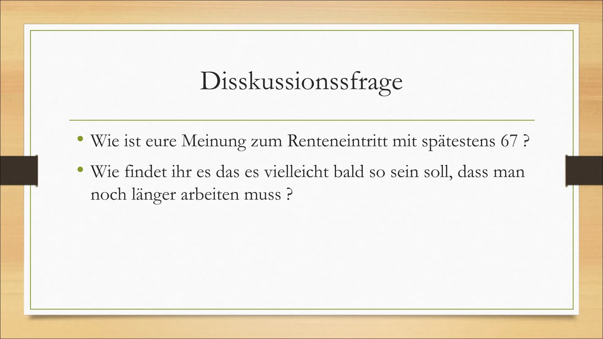 Das deutsche gesetzliche
Rentensystem
Warum es zu scheitern droht • Was ist die gesetzliche Rentenversicherung?
• Warum ist es ein politisch