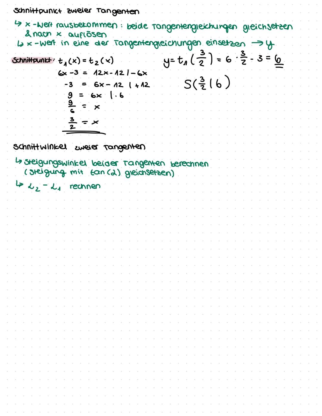 1. Ableitungsregein
MATHE-KLASSENARBEIT
Differenzialrechnung, Ableitungen, Tangente, Normale
Potenzregel: f(x) = xn
f'(x)=n·x^-^
Faktorregel