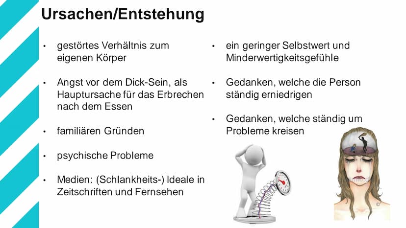 Bulimie Gliederung
1. Definition
2. Ursachen/Entstehung
3. Betroffene Personen
4. Verlauf der Krankheit
5. Symptome
6. Gesundheitliche Folge