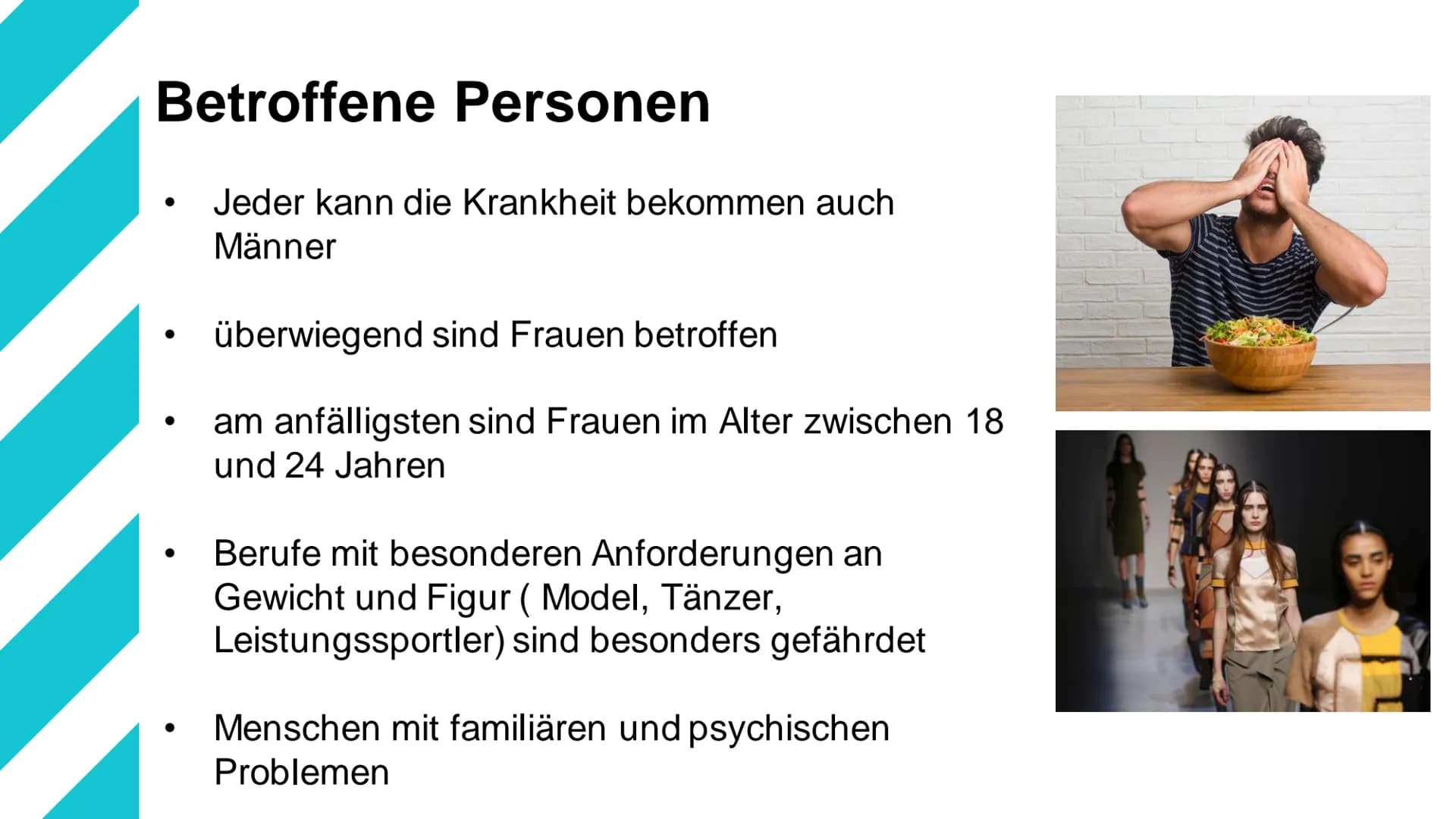 Bulimie Gliederung
1. Definition
2. Ursachen/Entstehung
3. Betroffene Personen
4. Verlauf der Krankheit
5. Symptome
6. Gesundheitliche Folge
