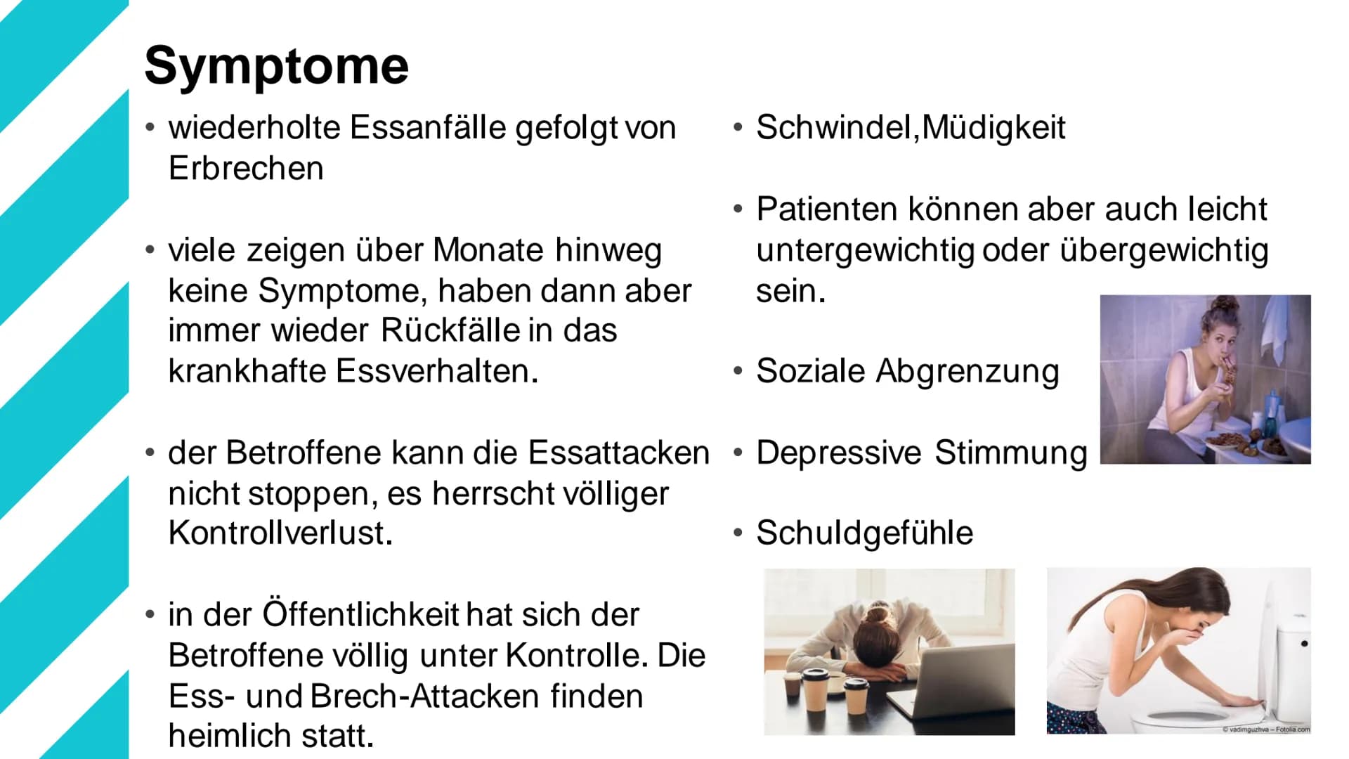 Bulimie Gliederung
1. Definition
2. Ursachen/Entstehung
3. Betroffene Personen
4. Verlauf der Krankheit
5. Symptome
6. Gesundheitliche Folge