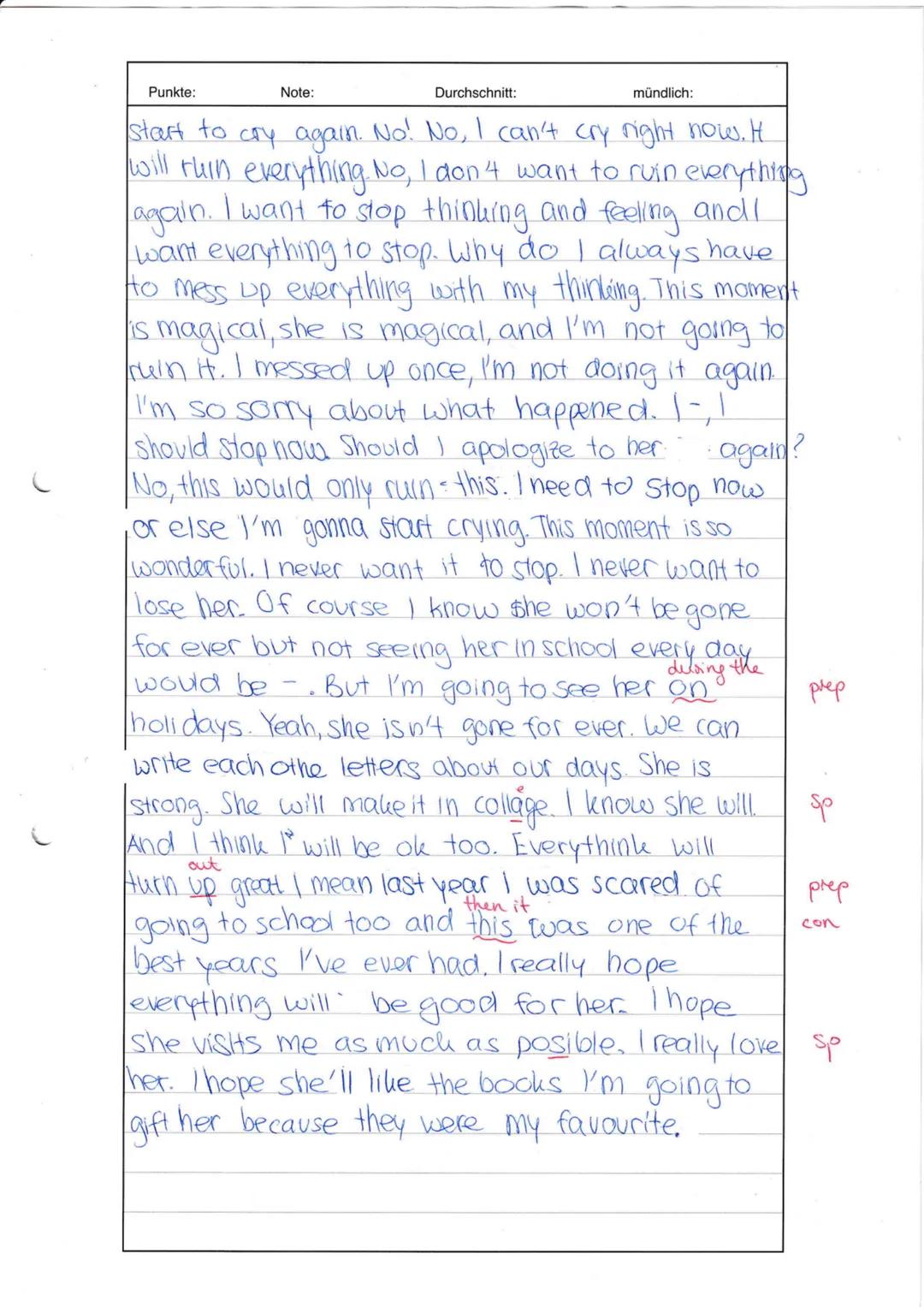 E/10
name: Valentina
Class test #3
Identity: Finding your place
in
The Perks of Being a Wallflower
March 21st, 2023
credits: 30/36
grade: 2
