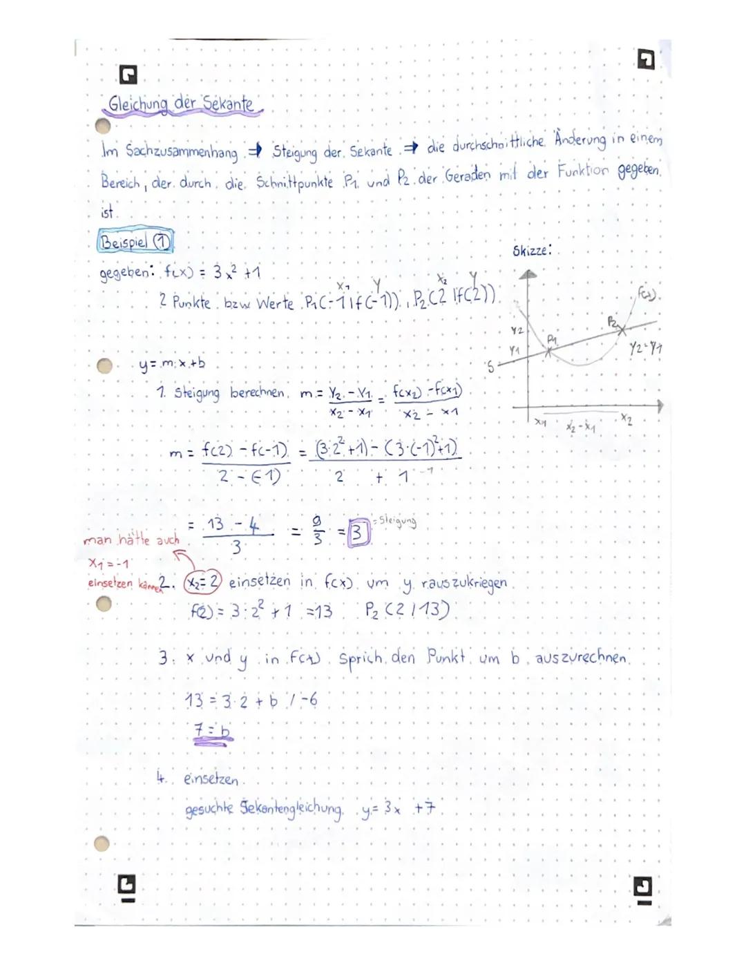 ■Sekante, Tangente, Normale

graphische Darstellung:

f(x)

Merken

Sek = second

Sekante

Tangente

Normale:::

durch 2 Punkte einer selbe 