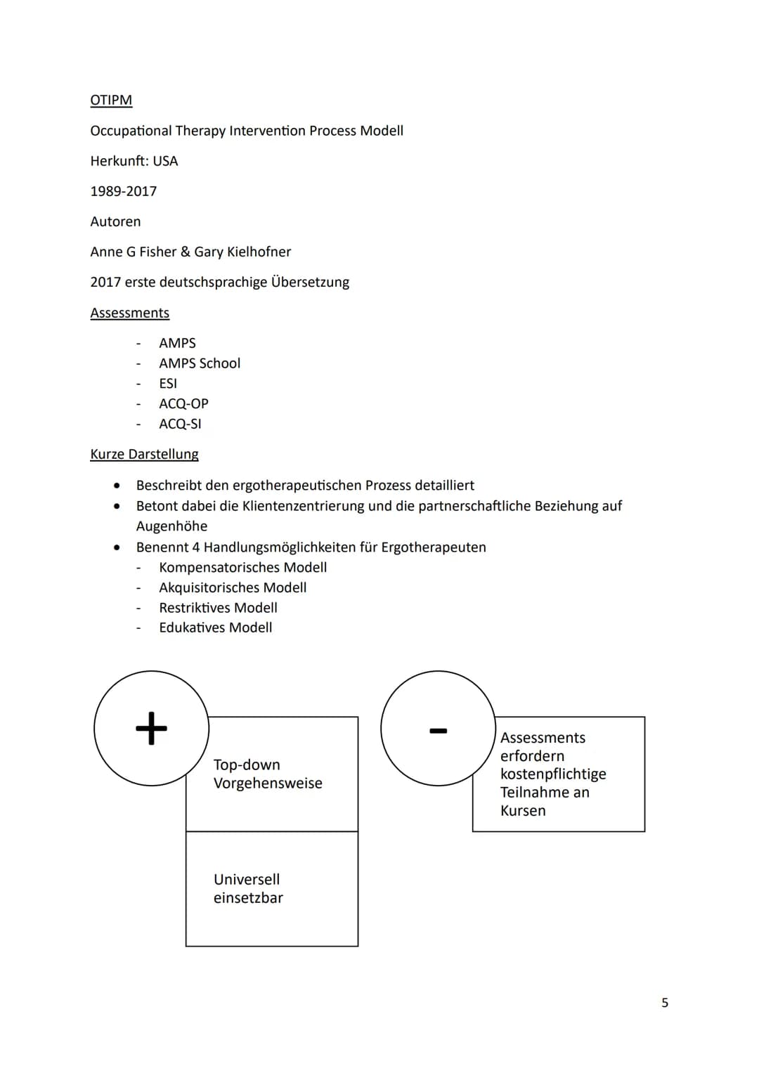 Grundlagen der Ergotherapie
Modelle im Überblick
CMOP-E
Canadian Model of Occupational Performance and Engagement
Herkunft: Kanada
1. Versio