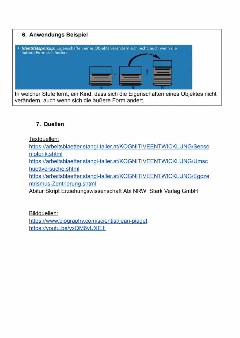 1. Jean Piaget
Pädagogik - Piaget Handout
1. Grudanahme:
• Handeln & Denken stehen in engem Zusammenhang miteinander
,,Kinder sind Konstrukt