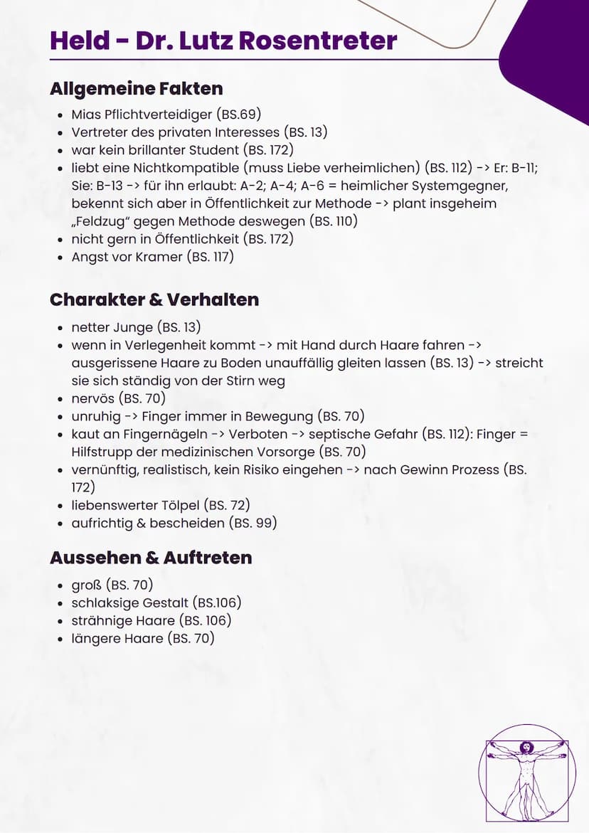 Die Figuren
Helden,
Überzeugungstäter &
Opportunisten
Erzählperspektive
Anfang des Romans:
auktorialer Erzähler +
Außenperspektive: „Das Vor