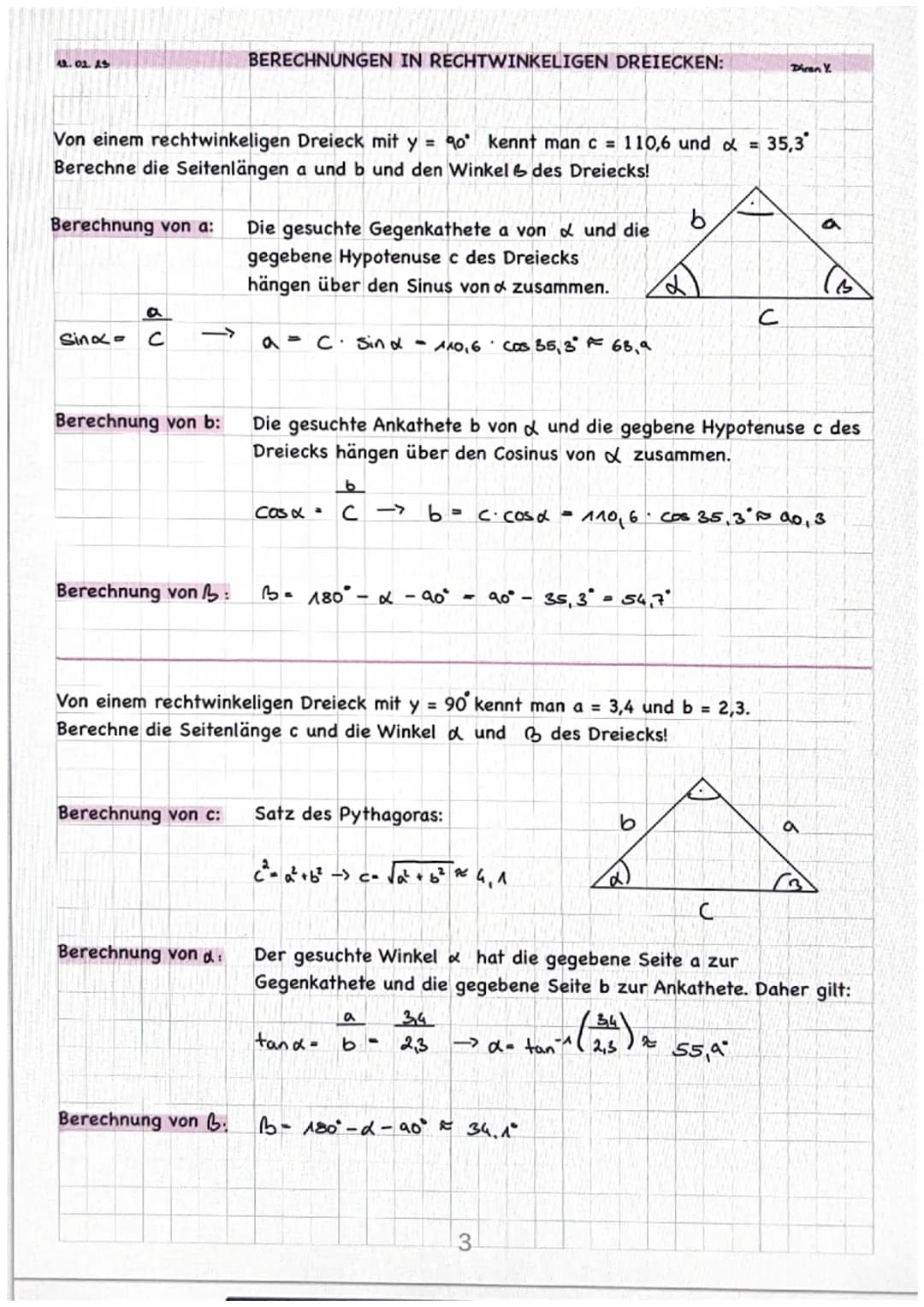 Diren Y.
FORMEL:
sind=
cosd=
fand=
Abkürzung:
TRIGONOMETRIE - ZUSAMMENFASSUNG
Gegenkathete von
Hypotenuse
Ankathete von
Hypotenuse
Das heißt