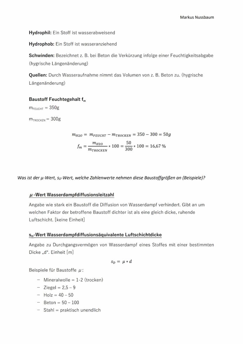 Quellen: Markus Nussbaum, Vorlesungsunterlagen,
Unterrichtsmaterialien HTL, Karl Mezera: Baukonstruktion
Band 1-4
BAUSTOFFKUNDE
Kapitel: Feu