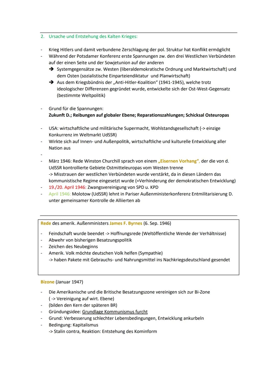 Von der Kooperation zur Konfrontation der Sieger - die Spaltung Deutschlands 1945-1949
1. Deutschland in der ,,Stunde Null": Zusammenbruch u