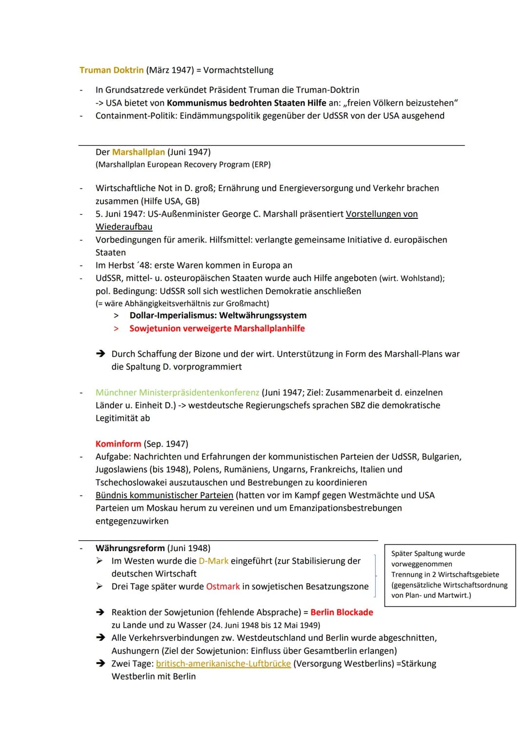 Von der Kooperation zur Konfrontation der Sieger - die Spaltung Deutschlands 1945-1949
1. Deutschland in der ,,Stunde Null": Zusammenbruch u