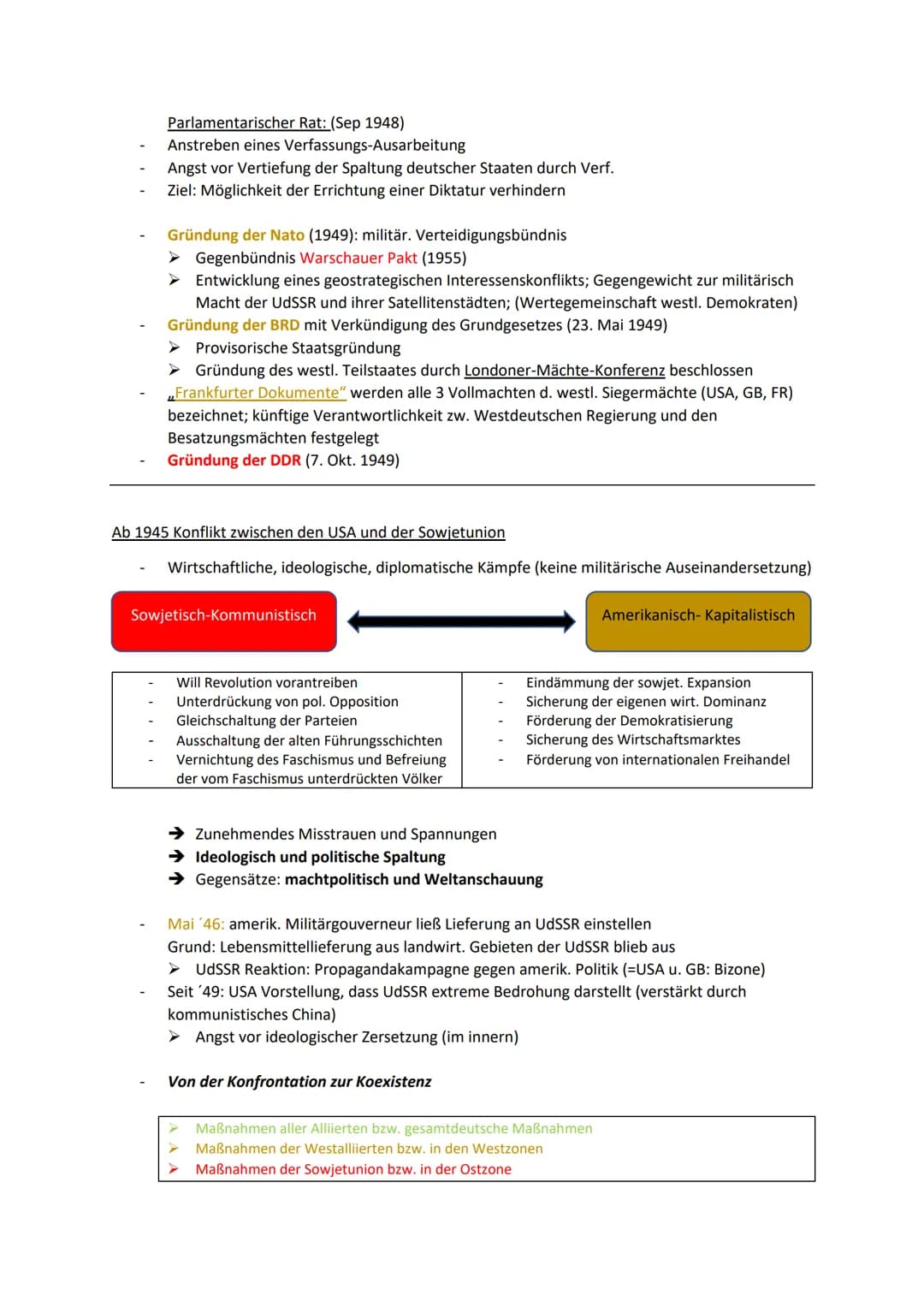 Von der Kooperation zur Konfrontation der Sieger - die Spaltung Deutschlands 1945-1949
1. Deutschland in der ,,Stunde Null": Zusammenbruch u