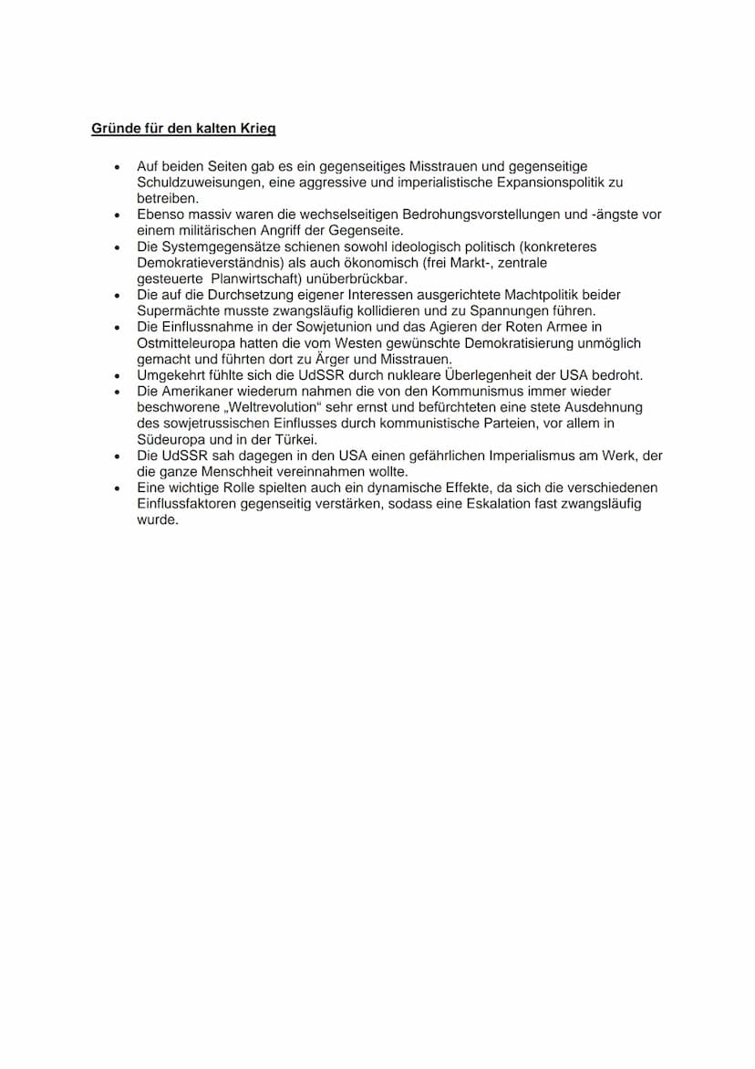 Von der Kooperation zur Konfrontation der Sieger - die Spaltung Deutschlands 1945-1949
1. Deutschland in der ,,Stunde Null": Zusammenbruch u