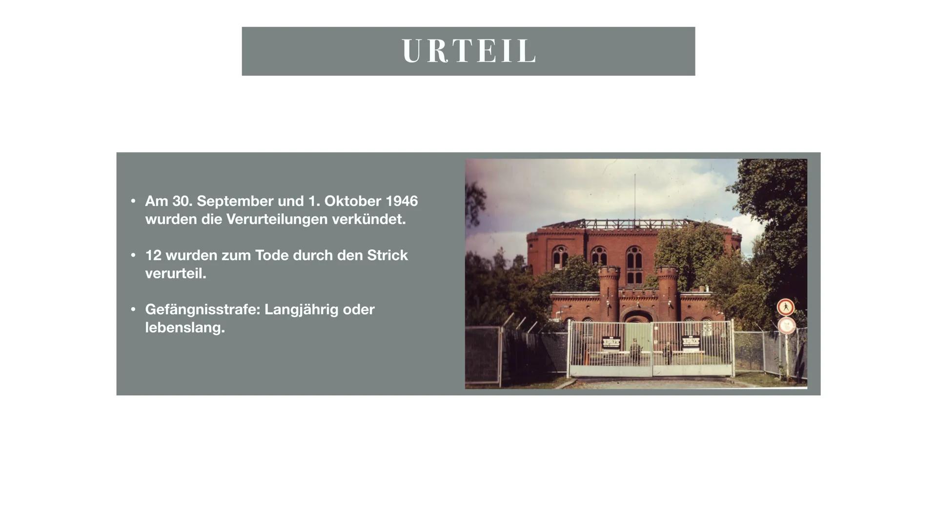 DIE NÜRNBERGER PROZESSE
&
ENTNAZIFIZIERUNG GLIEDERUNG
Nürnberger Prozesse
• Was und warum?
• Hautprozess
• Urteil
• Nachfolgeprozesse
Ärztep
