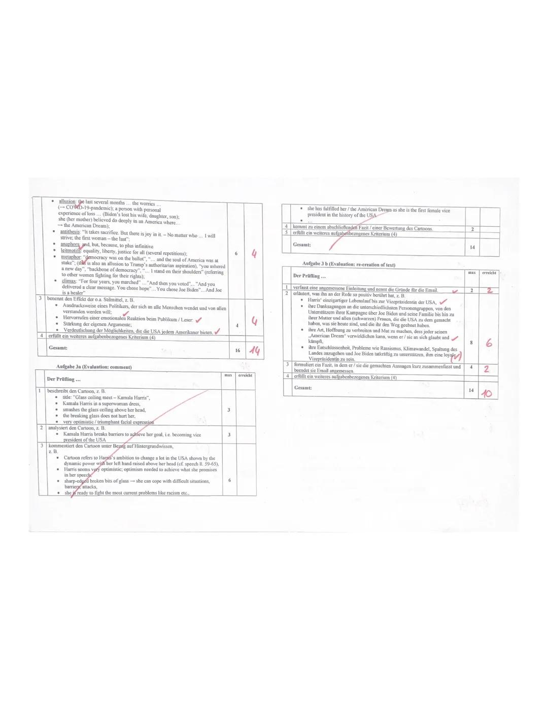 Q2.1 E 1/E 2
1st paper
Topic: The American Dream - American
myths and realities
Part A: Reading and writing
Text: Kamala Harris's victory sp