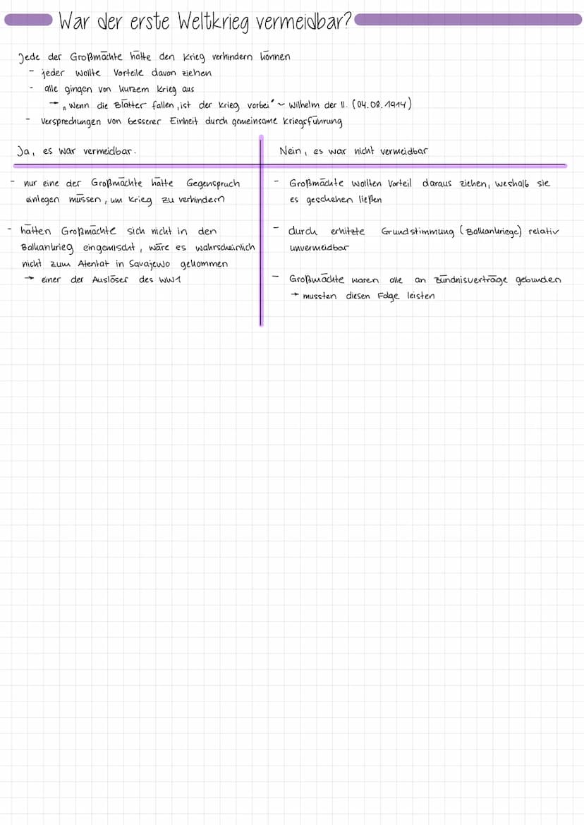 der Weg in den ersten Weltkrieg
Veränderungen am Balkan t
Konflikte auf Balkangebiet entscheidender Wegbereiter für WW1
Spannung zwischen ve