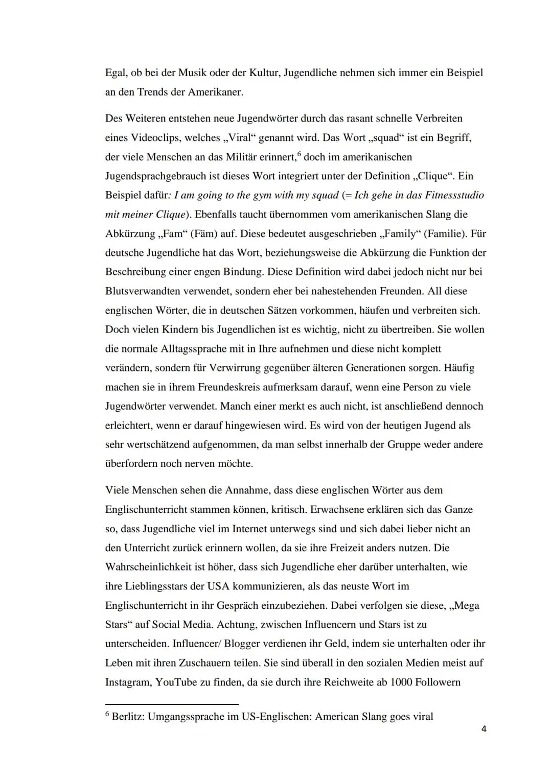 Bertha von Suttner Gesamtschule
Jugendsprache, ihre Entwicklung und Bedeutung, sowie die unterschiedliche
Auffassung dreier Generationen daz