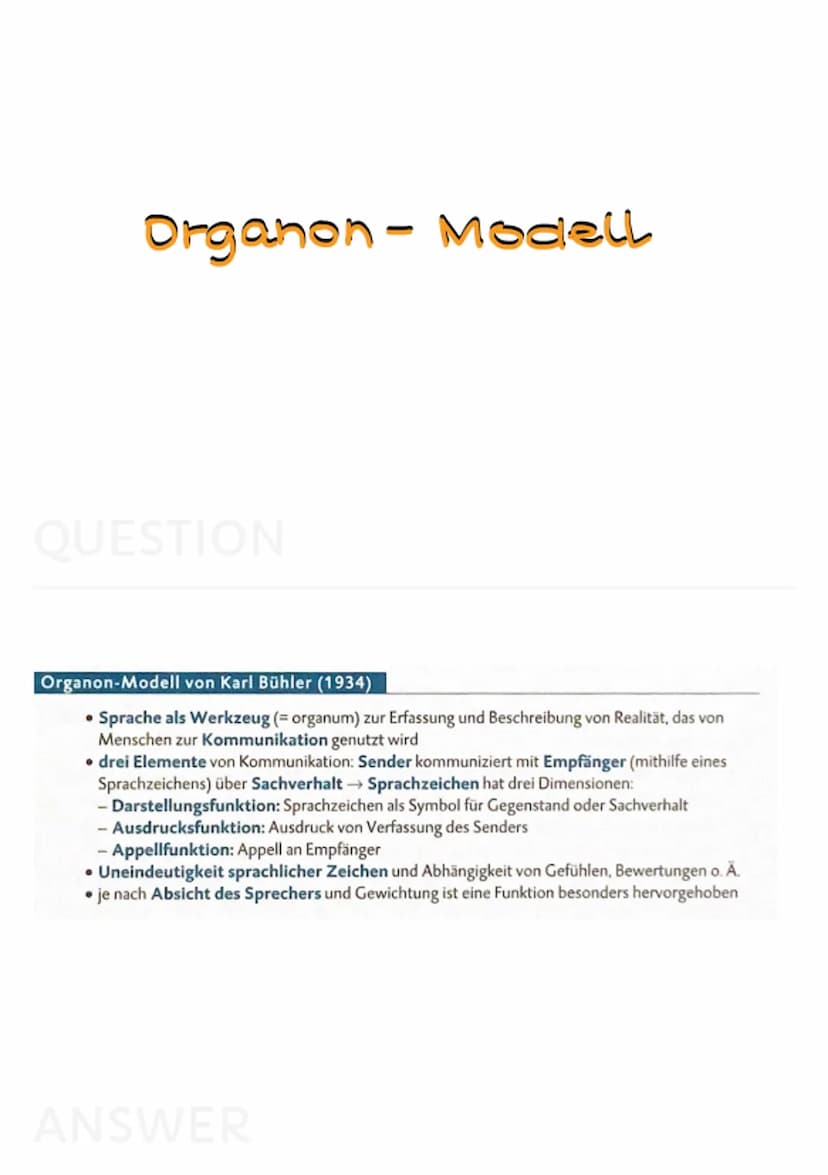 Sprache 5 Axiome nach
Paul Watzlawick
QUESTION
Fünf Axiome von Paul Watzlawick (1967)
Axiom Grundsatz, der keines Beweises bedarf
Axiom 1: M