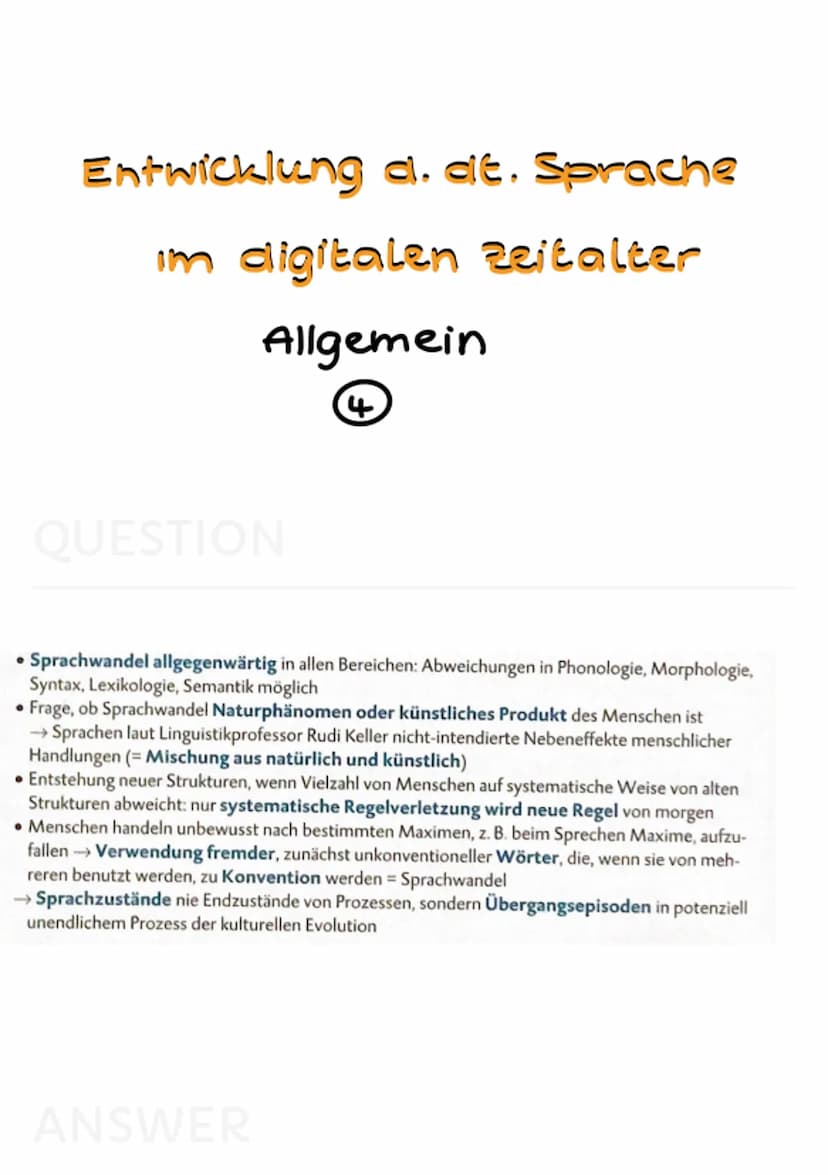 Sprache 5 Axiome nach
Paul Watzlawick
QUESTION
Fünf Axiome von Paul Watzlawick (1967)
Axiom Grundsatz, der keines Beweises bedarf
Axiom 1: M