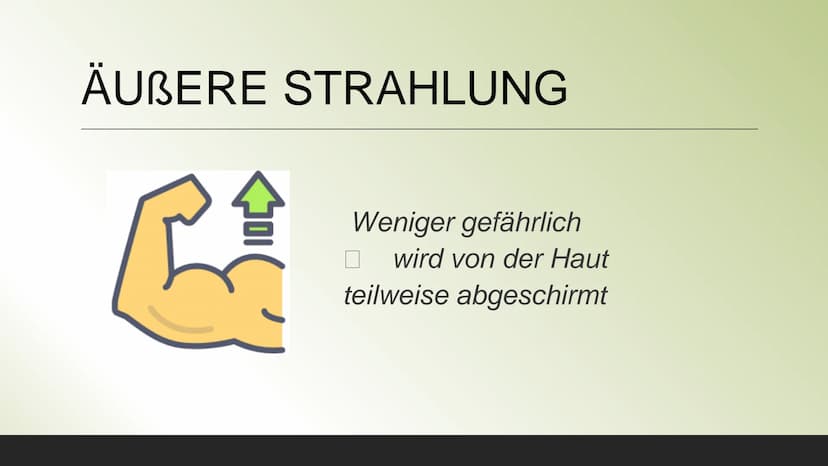 Radioakt
IM
ALLTAG INHALT
Seite 1: Definition
Seite 2: Äußere Strahlung
Seite 3: Innere Strahlung
Seite 4: Folgen von Strahlung in unserem K