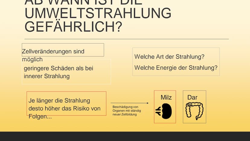 Radioakt
IM
ALLTAG INHALT
Seite 1: Definition
Seite 2: Äußere Strahlung
Seite 3: Innere Strahlung
Seite 4: Folgen von Strahlung in unserem K