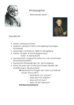 Know Kant Zusammenfassung (Biografie, "guter Wille", kategorischer Imperativ etc.) thumbnail