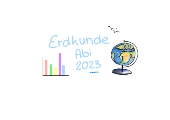 Know Erdkunde/Geographie Abitur 2023 Lernzettel  thumbnail