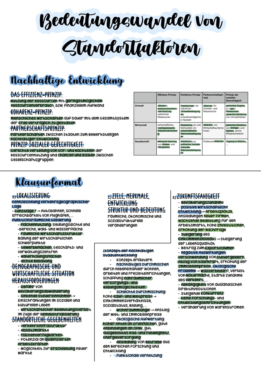 Erdkunde Abitur
2023 Bedeutungswandel von
Standortfaktoren
GRUNDE/URSACHEN:
- die Ansprüche des Marktes
- die produktionsstrukturen
- das ko