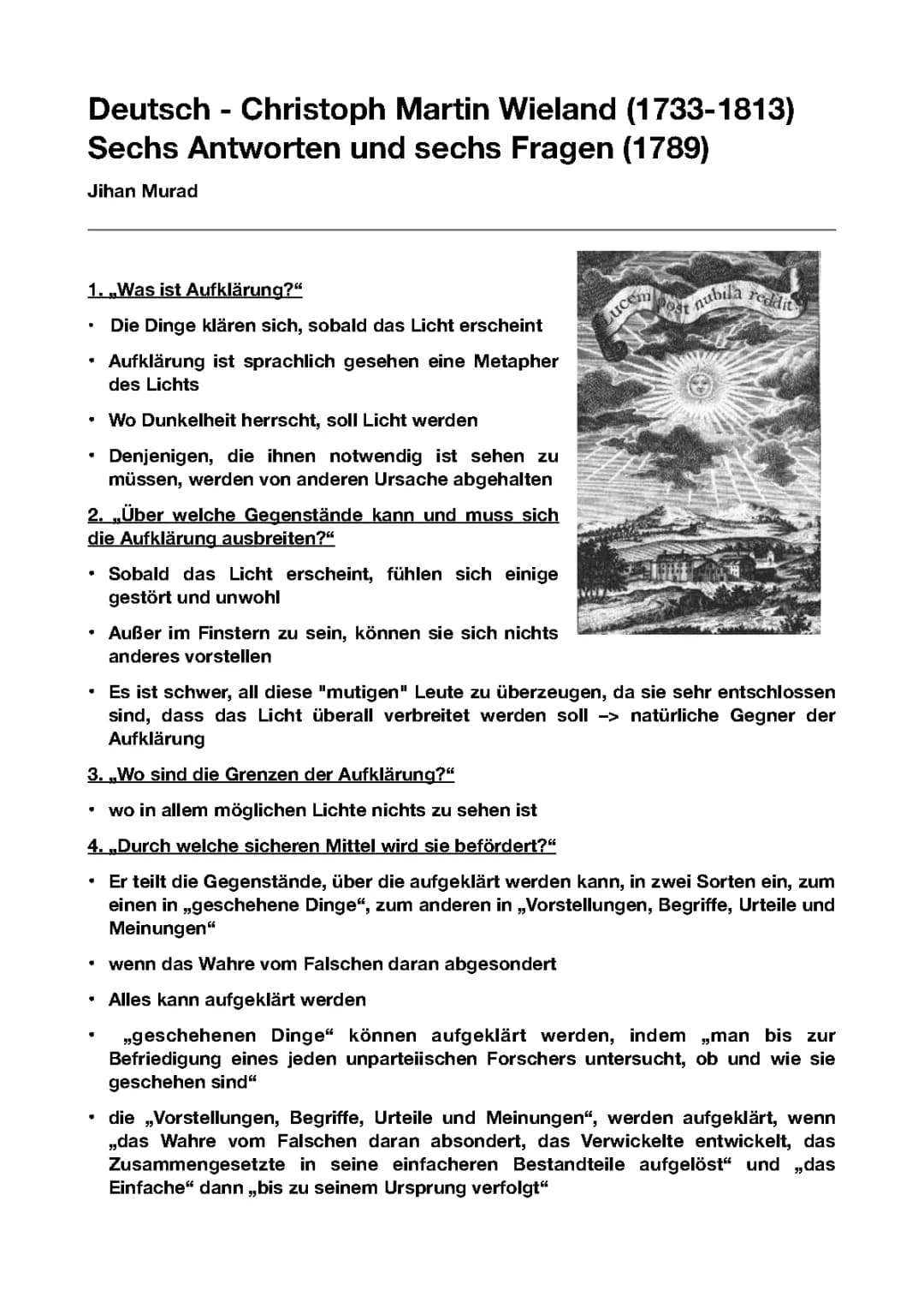 Die Epoche der Aufklärung: Merkmale und Vertreter