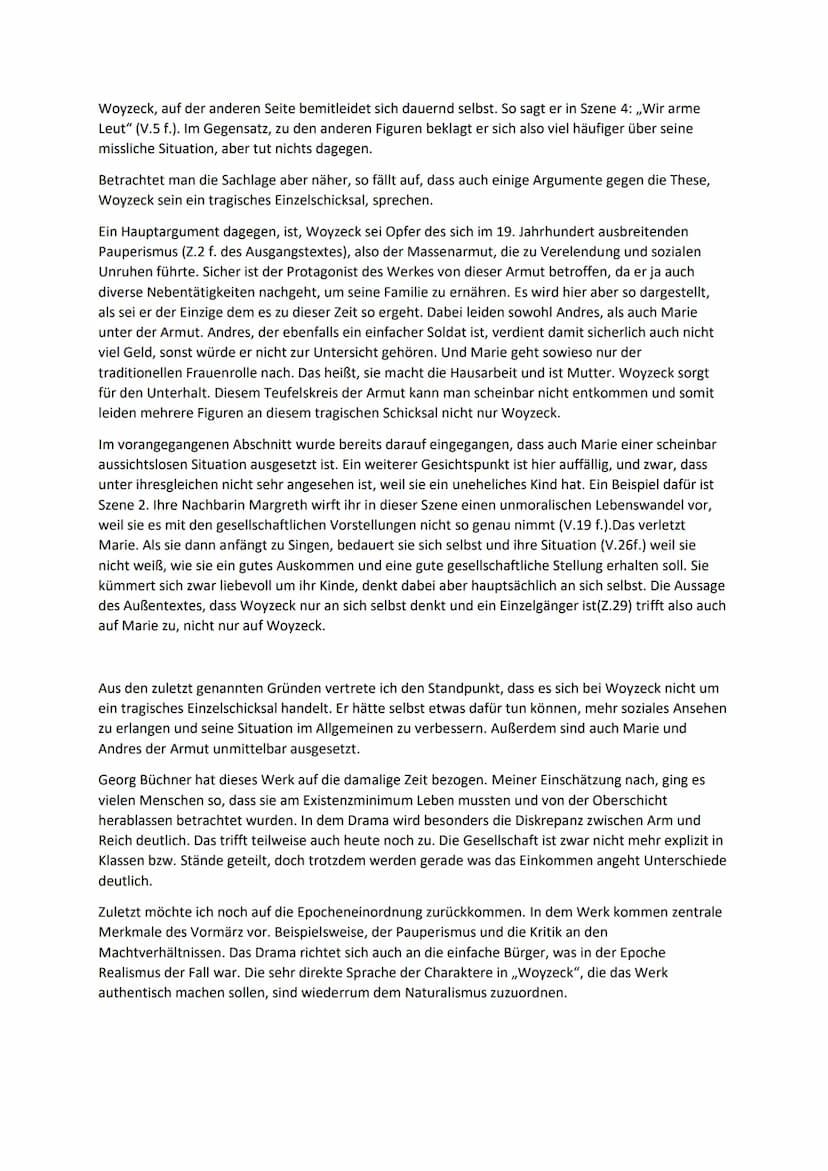 
<p>Das Drama "Woyzeck" wurde 1837 von Georg Büchner als Fragment hinterlassen und erschien schließlich in überarbeiteter Fassung im Jahr 18