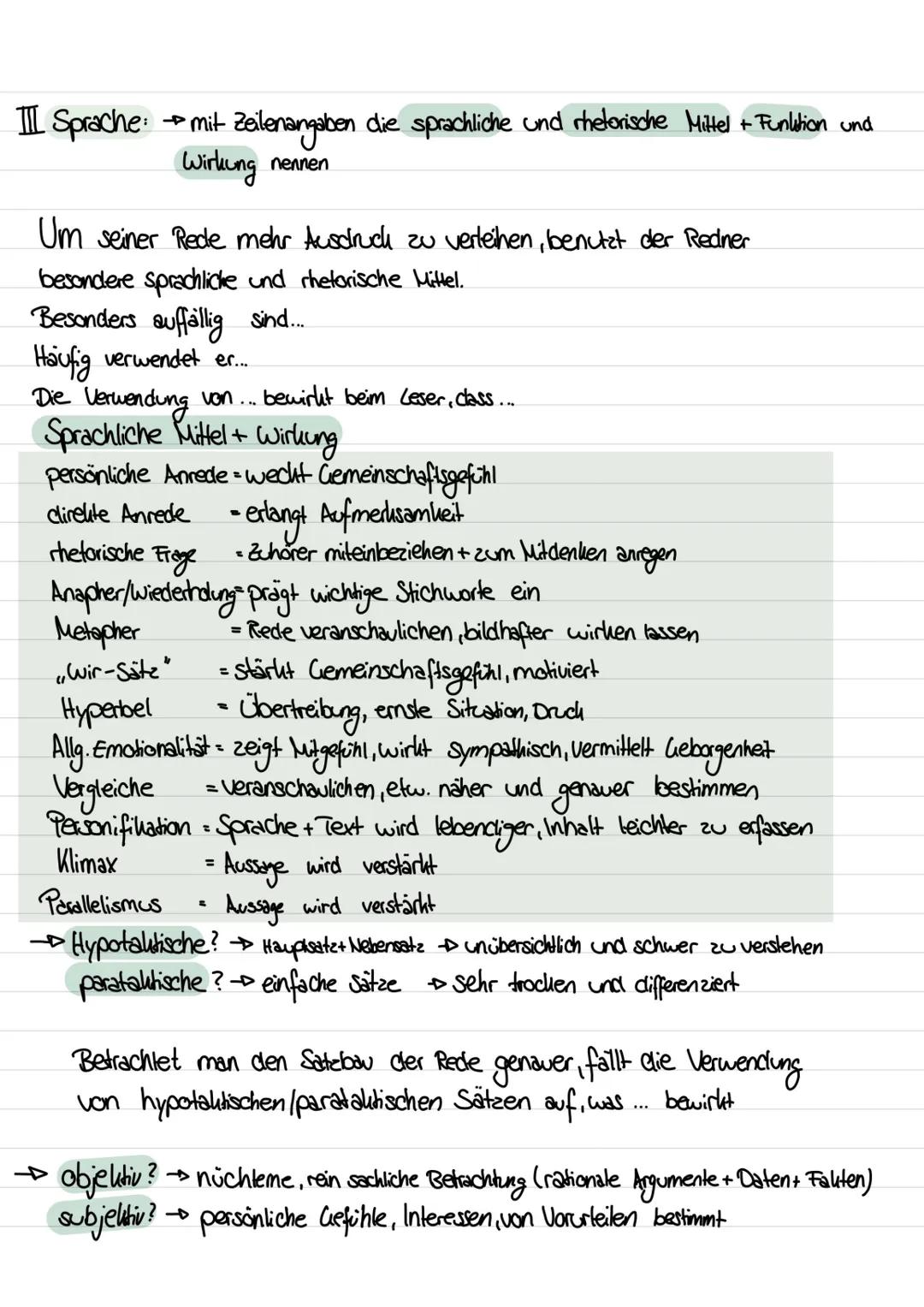 # REDEANALYSE

1. Einleitung:

Die Rede, [Titel]" von [Redner] wurde am [Datum] in [Ort] anlässlich [Anlass] gehalten.
Sie richtet sich an [